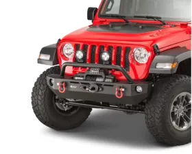 Quadratec QRC Front Winch Ready Bumper Stubby Jeep Gladiator JT | Wrangler 2018-2021